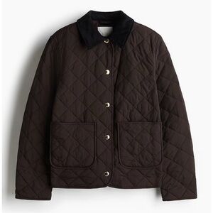 H&M Quilted jacket with corduroy collar